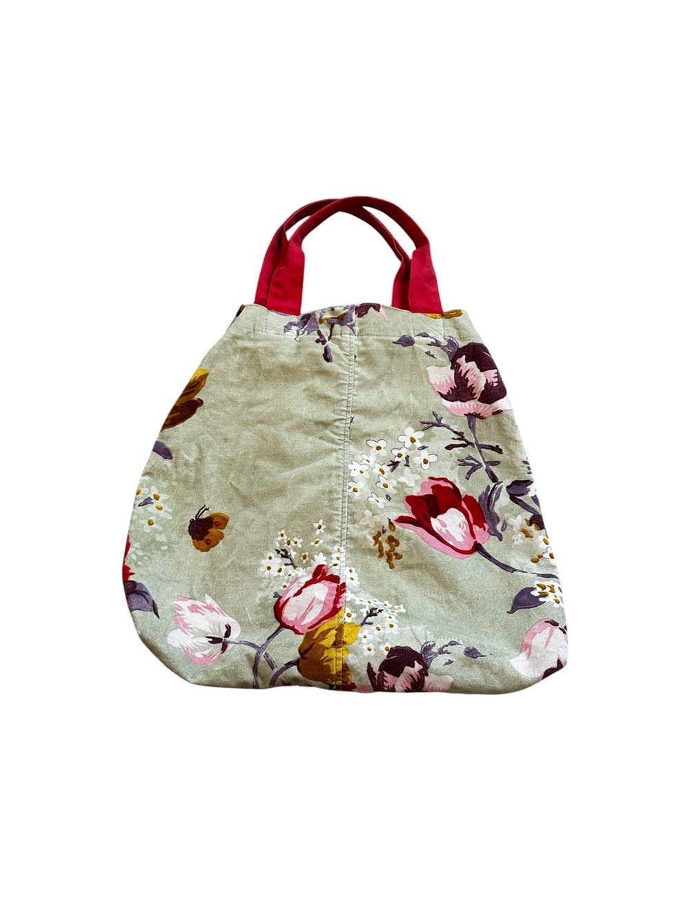 West x Urban Outfitters Microsuede Floral Tote Bag Fairycore Boho Cottagecore